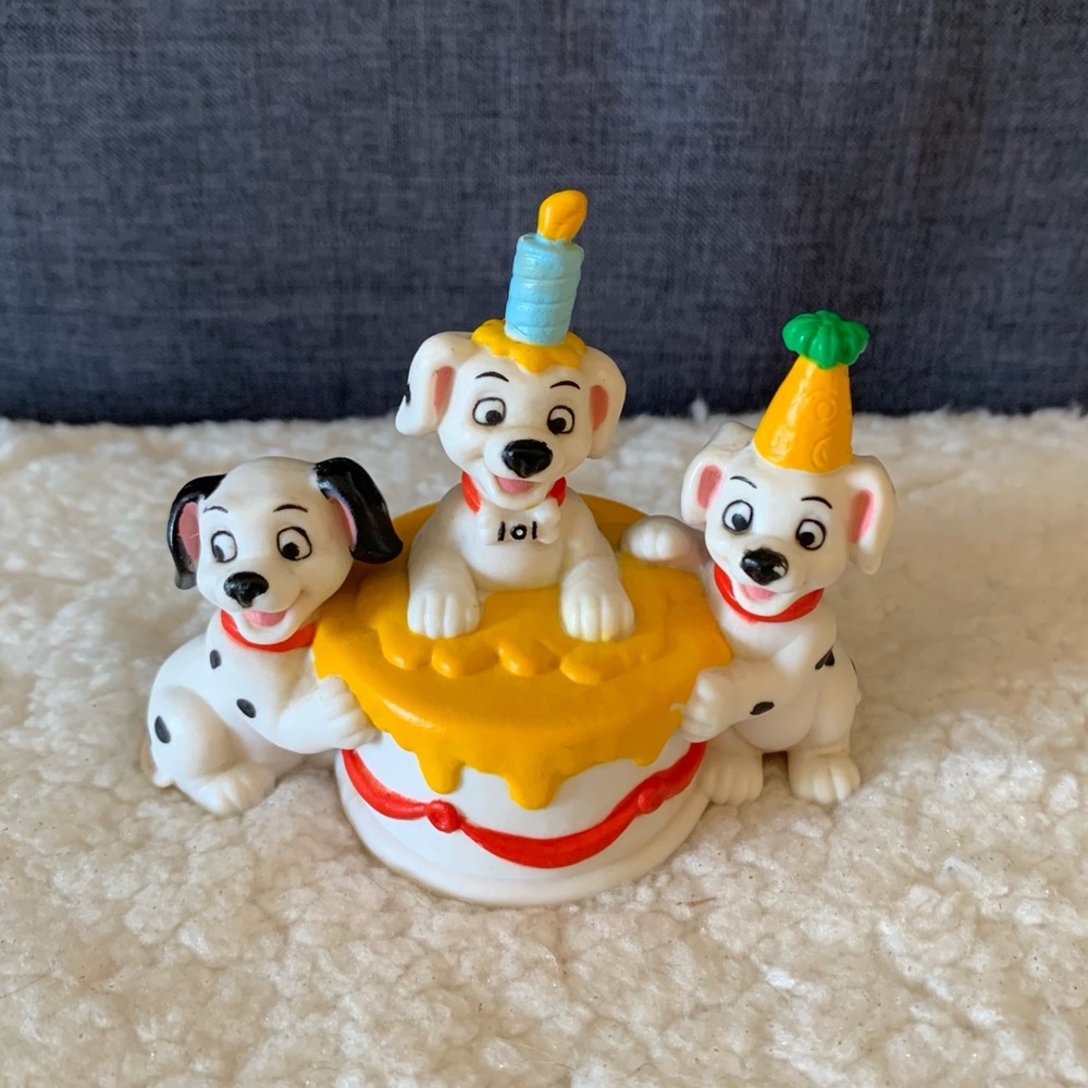 101 Dalmatians vintage cake topper